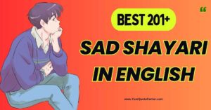 Sad Shayari In English Best 201+ 2 Line Sad Shayari In English